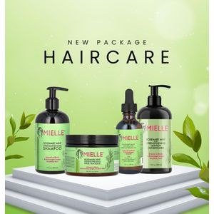 Mielle Rosemary Mint Organics Infused with Biotin and Encourages Growth Hair Products for Stronger and Healthier Hair and Styling Bundle Set