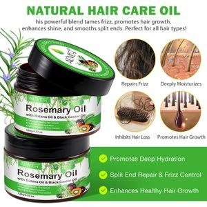 Aliver Natural Raw Rosemary Hair Oil Butter Organic Rosemary Oil For With Batana And Black Castor Oil