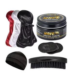 Wave Pomade Wave Kit Based Pomade for 360 Wave Strong Hold Wave Grease With Durags Wave Brushes For Deep Wave