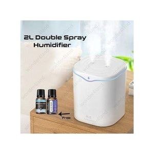 General 2L Double Spray Diffuser LED Light With 2pcs Aromatherapy Oil
