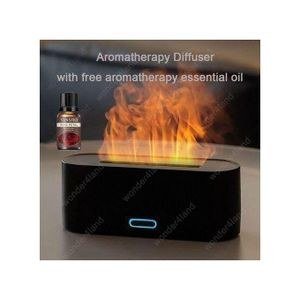 General Colorful Simulated Flame Essential Oil Diffuser