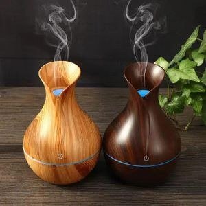 Ultrasonic Mist Air Humidifier Aroma Diffuser Air Freshener-Brown
