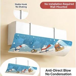 Air Conditioner Wind Shield Cold Wind Gas Deflectors Anti Direct Blowing Baffle Useful,Angle Adjustable Wind Guide