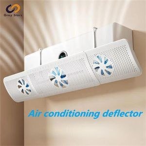 Air Conditioner Air Deflector, Adjustable Air Outlet Deflector, with 3 Fans, No Need to Install an Air Conditioner Baffle