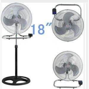 Inch Stand/Table 3 in1 Fan Design Oscillating & Adjustable Electric Type - Silver, Black