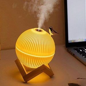 Illuminating Modern Air Humidifier Diffuser - White, Brown