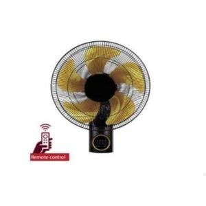 Wall Fan With Remote Control And Metllic Grill For Cooling Your Room Fast-Black