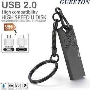 GUEETON Metal OTG Usb Flash Drive 3D Embossment