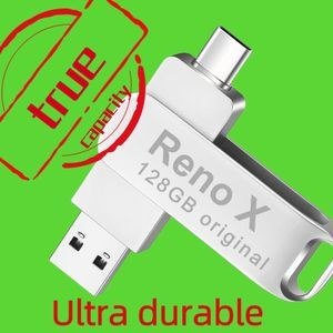 RENO Flash disk Metalic Flash Drive Silver 2.0 USB drive - Silver