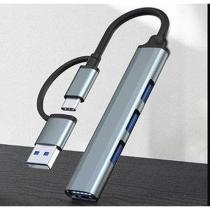 Type C USB 2.0 HUB 4 Port Multi Splitter Adapter,Hi-Speed 4 Port Hub