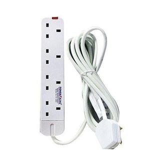 Power King 4way Pk 1004 Power Extension Cable - White