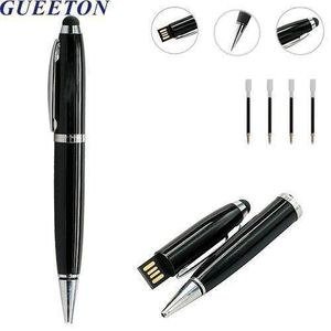 GUEETON OTG Usb Flash Drive Ballpoint Pen BLACK with 4 pcs spare refills