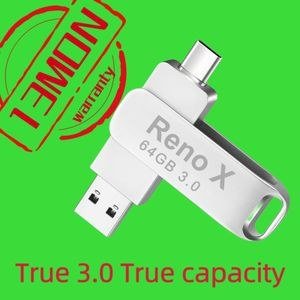 RENO Flash Disk Metal USB 3.0 Flash Drive USB Drive Type-C OTG USB 3.0 Flash