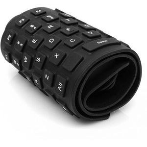 Flexible USB Gel Full-Sized Keyboard - Black.