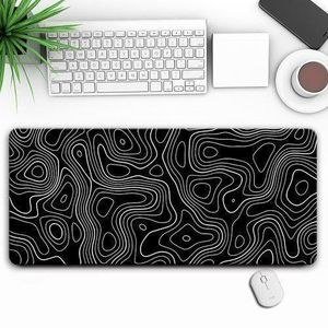 Abstract Line Texture Game Mouse Pad Keyboard Pad,Size: 80 X