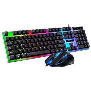 Colorful Lights Mouse Keyboard Set