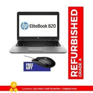 EliteBook 820 Core i5 Up To, And a Mouse -Black (Refurbished) Grade A