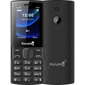 Koruima K003 Feature Phone – Dual SIM Long Battery Life FM Radio LED Torch - Black