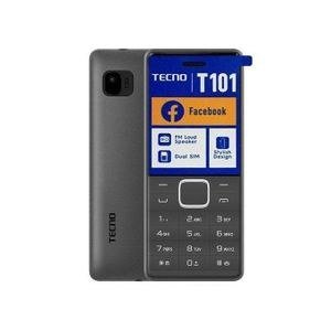 Tecno T101 Dual Sim Basic Phone Battery Small Button Phone And Expandable Memory Up To ,Wireless FM - Black, blue