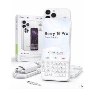 CALUS BERRY 16 PRO, 3.5'' BIG , TYPE C CHARGER, MTK PROCESSOR, WIRELESS FM, BUILT IN BATTERY. DUAL SIM+ COVER -White