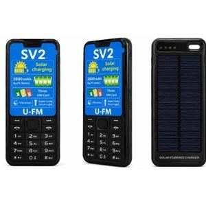 SV2 U-FM solar powered charging phone 1.77'' wireless fm facebook mp3 + upto HD DIGITAL CAMERA CAMERA feature phones