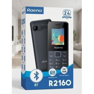 R2160 Compact Feature Phone with , Wireless FM Radio, Powerful Torch, Bluetooth, Dual-SIM Support, and Extended 24-Month Warranty