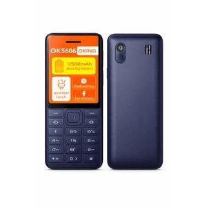 Oking 5606 , inch, FM Radio, Torch, Tripple sim - Black , Blue