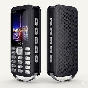 SQ Mobile 1000 / 1000L Dual SIM Feature Phone with Power Bank Functionality - Black