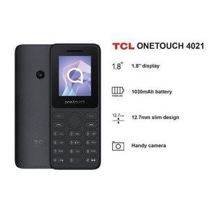 TCL Onetouch 4021 - User-Friendly Mobile Phone Rear , Bluetooth, Dual SIM, Audio Port, Torch Radio - Black