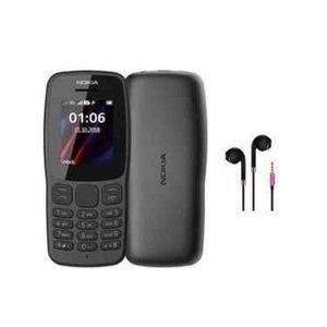 Nokia 106 1.8'' Dual Sim Phone with Free Headsets - Black