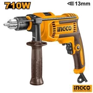 INGCO Electric drill Impact (Hammer) Drill Voltage: 220-~50/60Hz - Orange Electric Drill - Black/Yellow