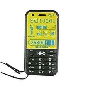 SQ Mobile 1000L Powerbank Phone With - Black