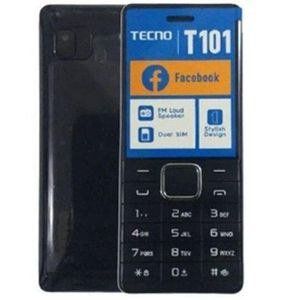 Tecno T101 / 101 DualSim, Stylish Design,Torch light, Fm - black