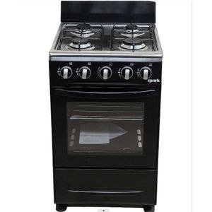 SPARK 50x50cm Full Gas Standing Cooker with Gas Oven - Black