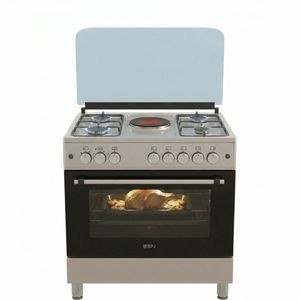 SPJ SPJ 80X60cm Cooker With 4 Gas Burners and 1 Electric Plate (Made in Turkey) – Black (3YR WRTY)