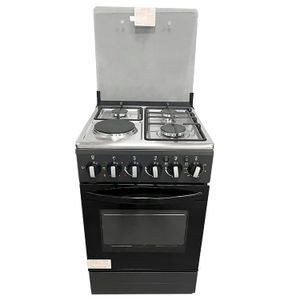 All star 50 X 3 Gas + 1 Electric Plate Cooker With Gas Oven - Black