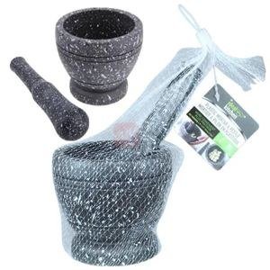 Traditional Mortar and Pestle Set – Manual Grinder for Spices, Herbs & Kitchen Prep.Coloured