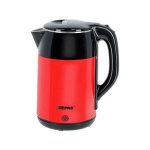 Geepas 1.8L Double Layer Electric Kettle -Red