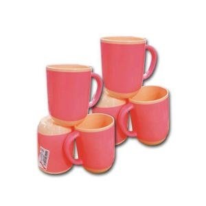 Set Of 6 Pieces Cups -Pink