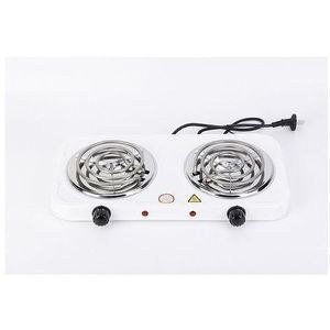 Double Coil Electric Hotplate - Black, Silver