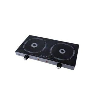 Sokany High Efficient Infrared Electric Cooker With 2 Burners-Black