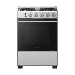Hisense 50x50cm, 4 Burners Full Gas Cooker with Gas Oven & Grill, Auto Ignition HFG50111 - Black (2YRS WRNTY)