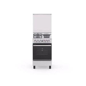 Hisense 50x50cm 2 Gas and 2 Electric Plate Standing Cooker HF522GEES - Silver (2YRS WRNTY) .