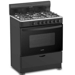 DECAKILA 6 Plates Full Gas Freestanding Oven - Black