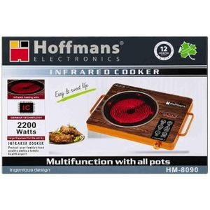 Electric Digital Touch Control Stove Heating Radiant Infrared Cooker Induction Cooker With Large Fire Power – Black