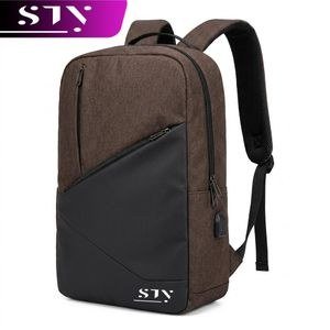 STY Men's Business Backpack Oxford Cloth Commuter Laptop Bag Rucksack School Bags