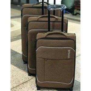 Dfavors A Set Of 3 In 1 Suitcase Pure Clothes Material It Has 2 Wheels Spinners Extremely It Has Multiple Colours Easy To Clean And Use