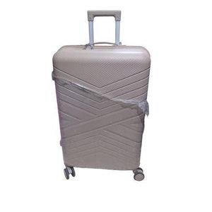 A Vintage Medium Size Suitcase For Traveling 23KGS It's Strong Extremely Durability It Has 8-Wheels Spinner It's Rose Gold In Colour