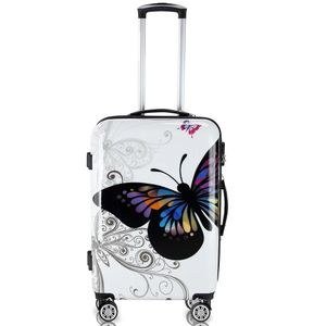 New cute Travel Suitcase-White