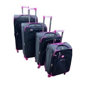 Coolife Luggage 4 Piece Set Suitcase With TSA Lock